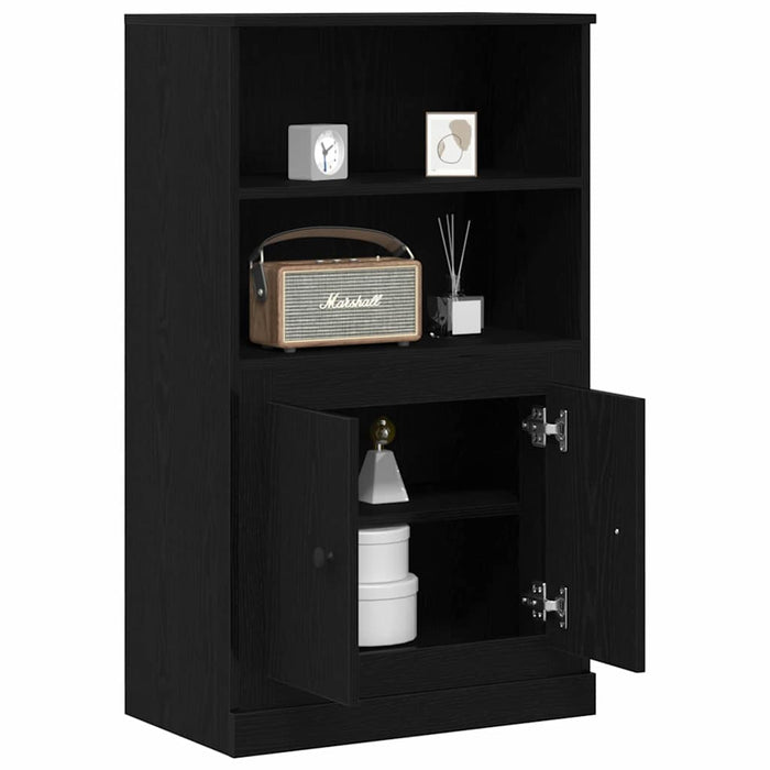Highboard Stejar Negru 60 x 35.5 x 103.5 cm Lemn compozit - WALTI WALTI