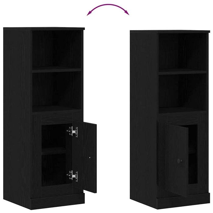 Bufet Stejar Negru 36 x 35.5 x 103.5 cm Lemn compozit - WALTI WALTI
