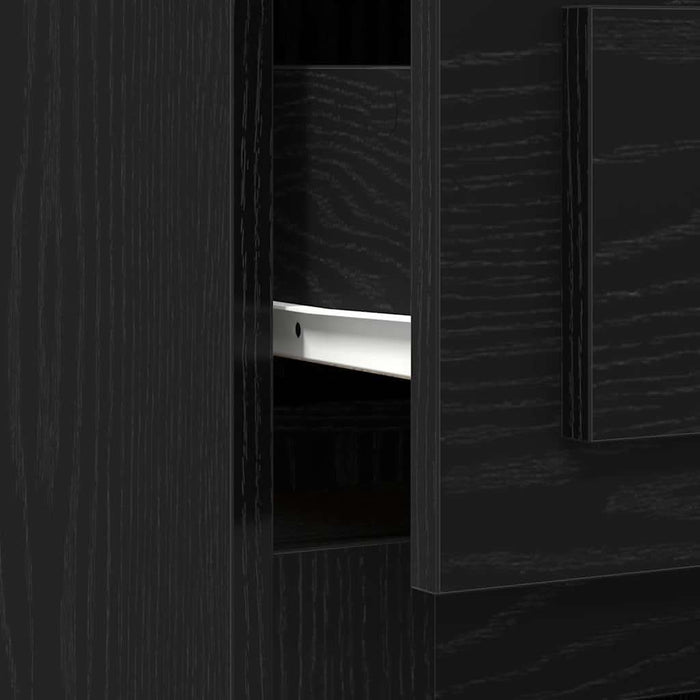Birou cu sertar Stejar Negru 50 x 115 x 75 cm Lemn compozit - WALTI WALTI