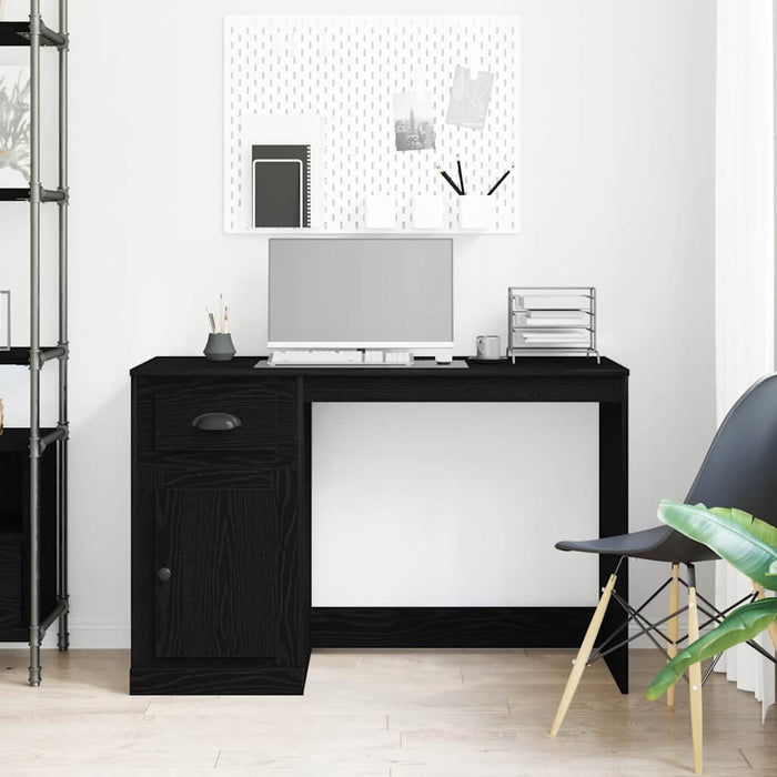 Birou cu sertar Stejar Negru 50 x 115 x 75 cm Lemn compozit - WALTI WALTI