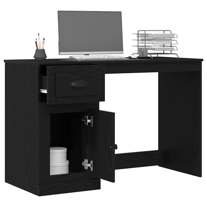 Birou cu sertar Stejar Negru 50 x 115 x 75 cm Lemn compozit - WALTI WALTI
