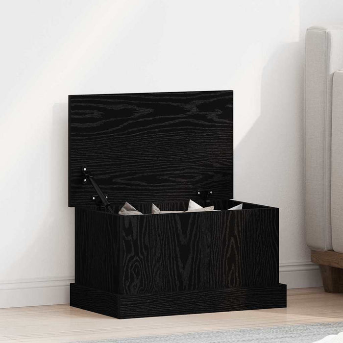Cutie de depozitare Stejar negru 50 x 30 x 28 cm Lemn compozit - WALTI WALTI