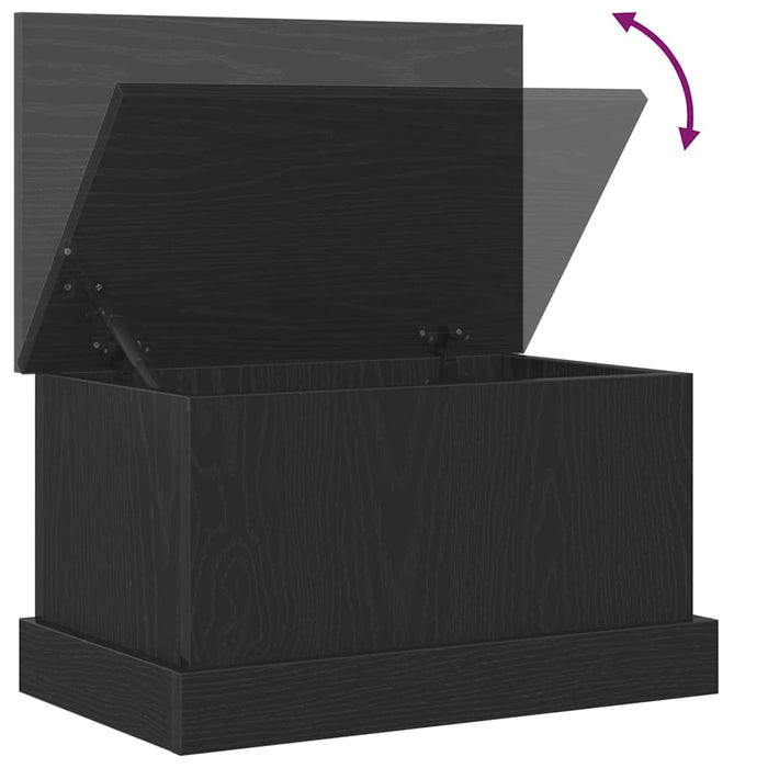 Cutie de depozitare Stejar negru 50 x 30 x 28 cm Lemn compozit - WALTI WALTI