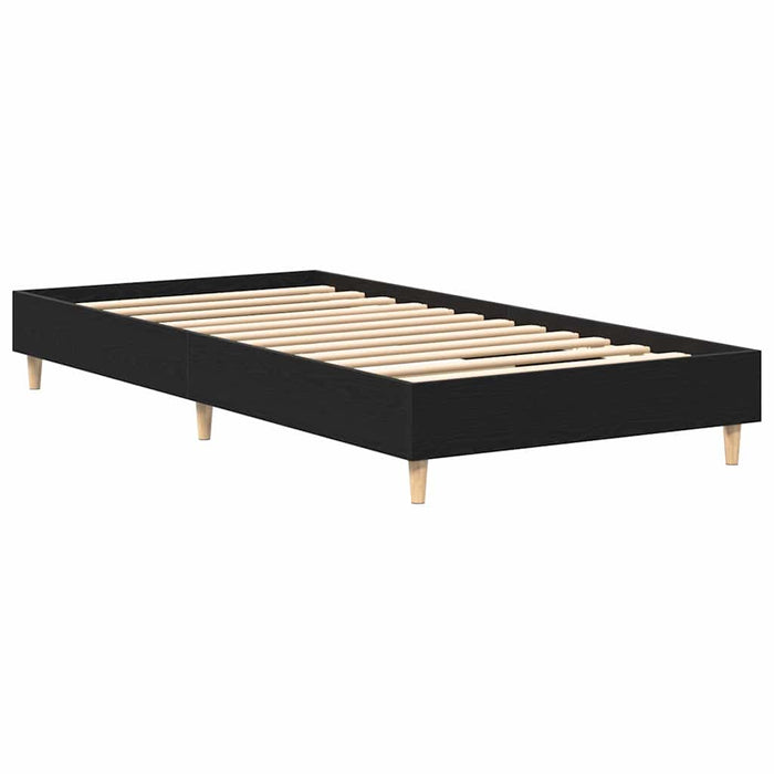Cadru de pat Stejar negru 100 x 200 cm Lemn compozit - WALTI WALTI