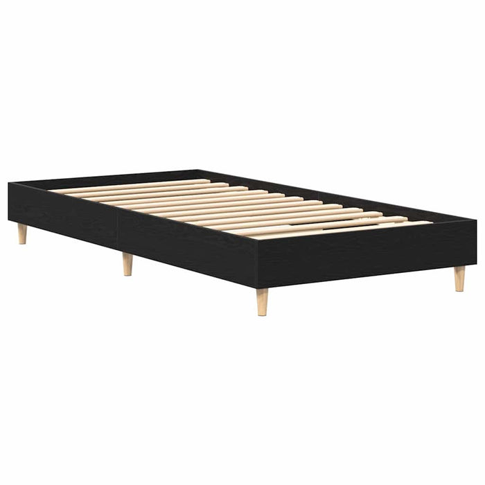 Cadru de pat Stejar negru 90 x 200 cm Lemn compozit - WALTI WALTI