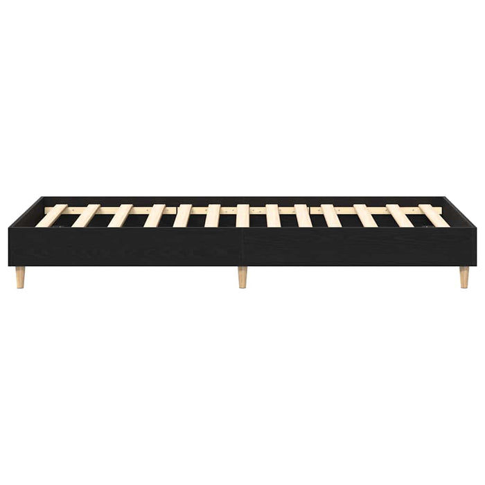 Cadru de pat Stejar negru 90 x 200 cm Lemn compozit - WALTI WALTI