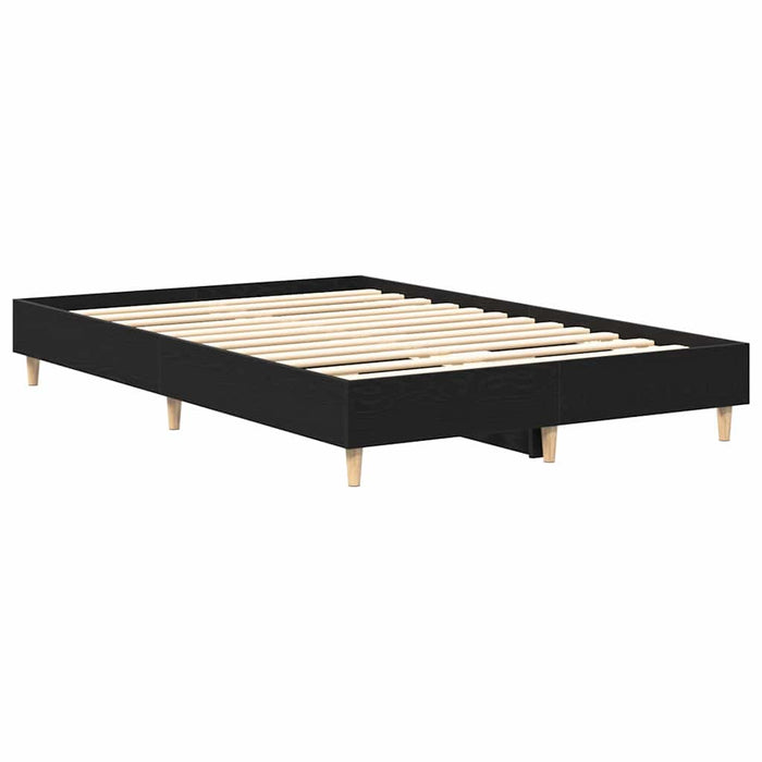 Cadru de pat Stejar negru 120 x 190 cm Lemn compozit - WALTI WALTI