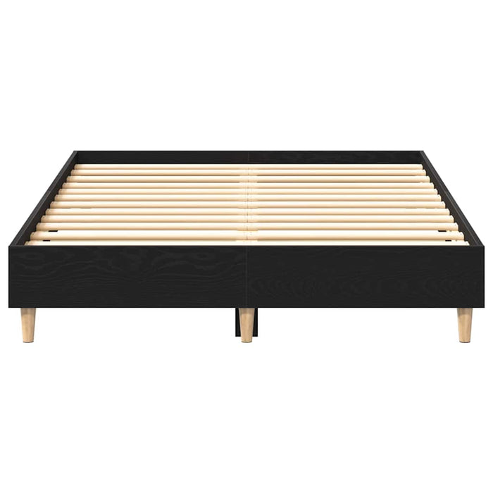 Cadru de pat Stejar negru 120 x 190 cm Lemn compozit - WALTI WALTI