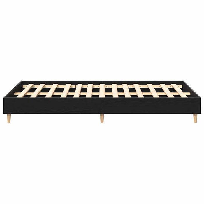 Cadru de pat Stejar negru 120 x 190 cm Lemn compozit - WALTI WALTI