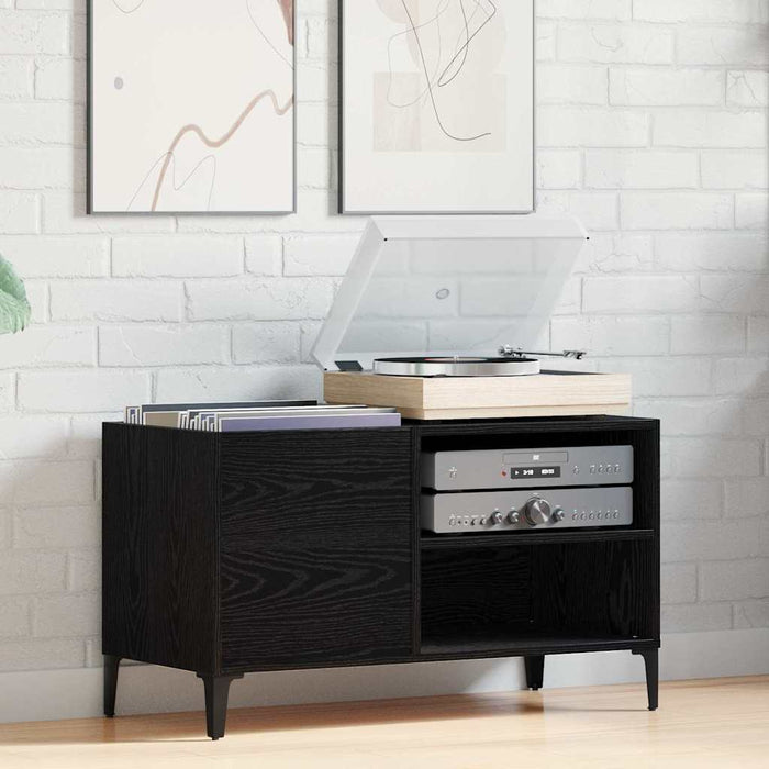 Dulap pentru discuri de vinil Stejar negru 84.5 x 38 x 48 cm - WALTI WALTI