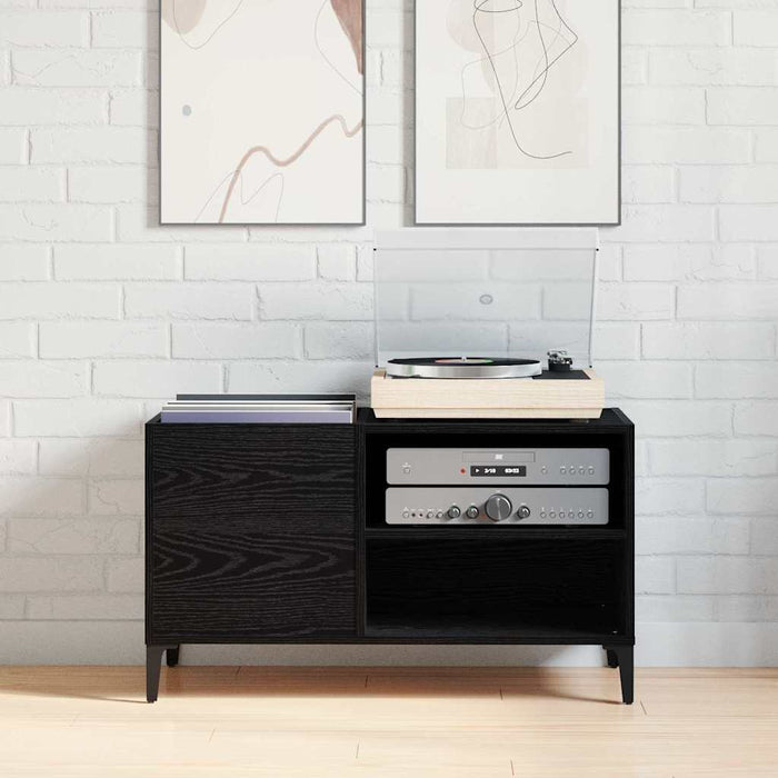 Dulap pentru discuri de vinil Stejar negru 84.5 x 38 x 48 cm - WALTI WALTI