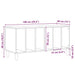 Dulap pentru discuri de vinil Stejar negru 100 x 38 x 48 cm - WALTI WALTI
