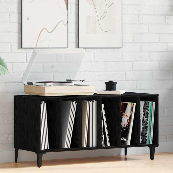 Dulap pentru discuri de vinil Stejar negru 100 x 38 x 48 cm - WALTI WALTI