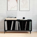 Dulap pentru discuri de vinil Stejar negru 100 x 38 x 48 cm - WALTI WALTI