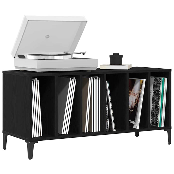 Dulap pentru discuri de vinil Stejar negru 100 x 38 x 48 cm - WALTI WALTI