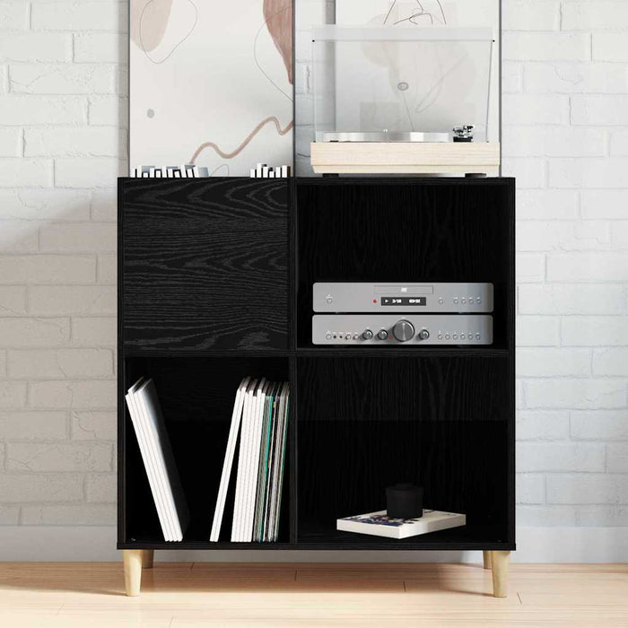 Dulap pentru discuri de vinil Stejar negru 84.5 x 38 x 89 cm - WALTI WALTI