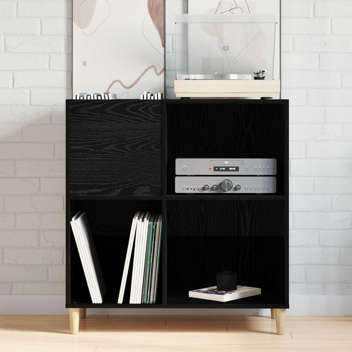Dulap pentru discuri de vinil Stejar Negru 84,5 x 38 x 89 cm - WALTI WALTI