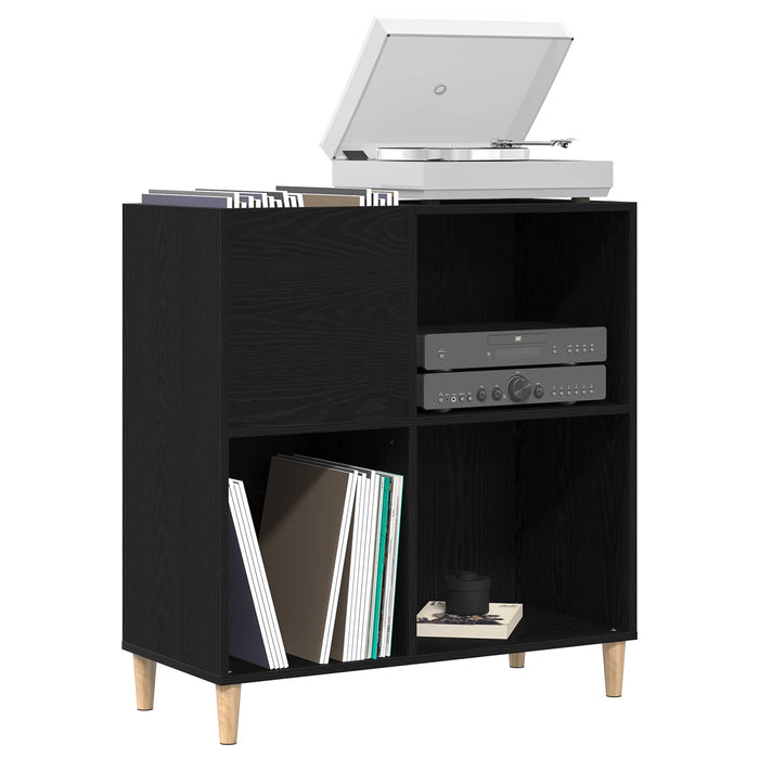 Dulap pentru discuri de vinil Stejar Negru 84,5 x 38 x 89 cm - WALTI WALTI