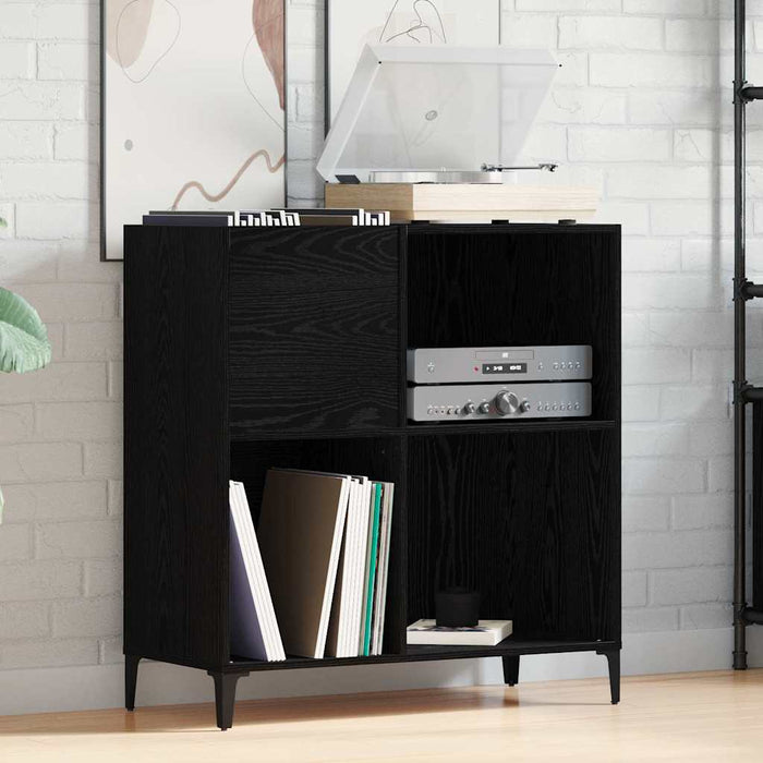 Dulap pentru discuri de vinil Stejar negru 84.5 x 38 x 89 cm - WALTI WALTI