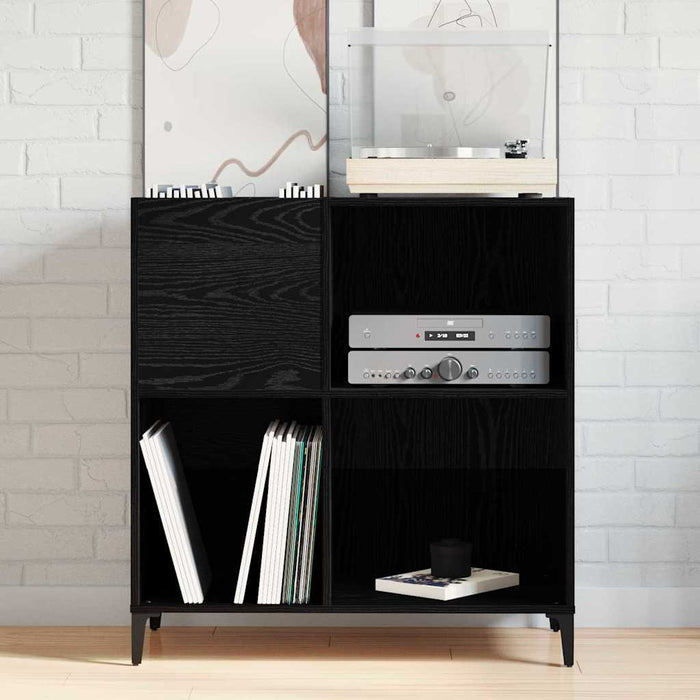 Dulap pentru discuri de vinil Stejar negru 84.5 x 38 x 89 cm - WALTI WALTI