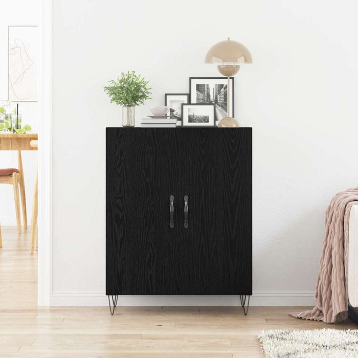 Bufet Stejar Negru 69,5 x 34 x 90 cm Lemn compozit - WALTI WALTI