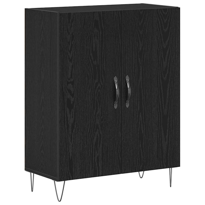 Bufet Stejar Negru 69,5 x 34 x 90 cm Lemn compozit - WALTI WALTI