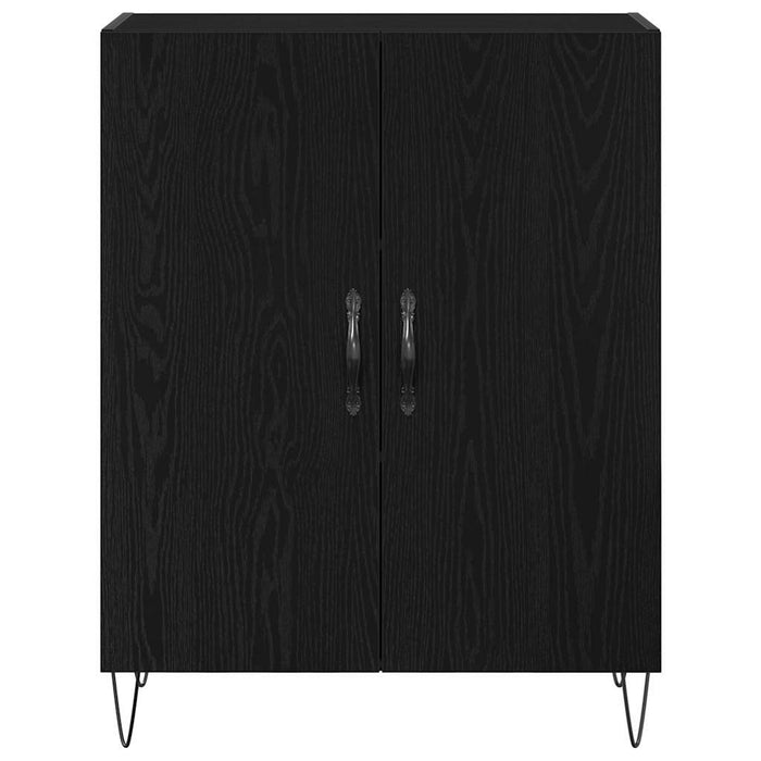 Bufet Stejar Negru 69,5 x 34 x 90 cm Lemn compozit - WALTI WALTI