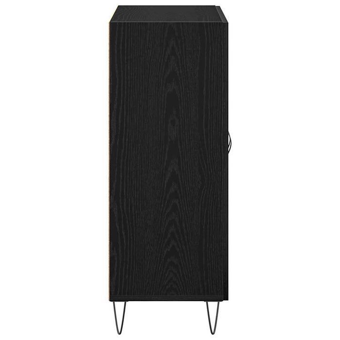 Bufet Stejar Negru 69,5 x 34 x 90 cm Lemn compozit - WALTI WALTI