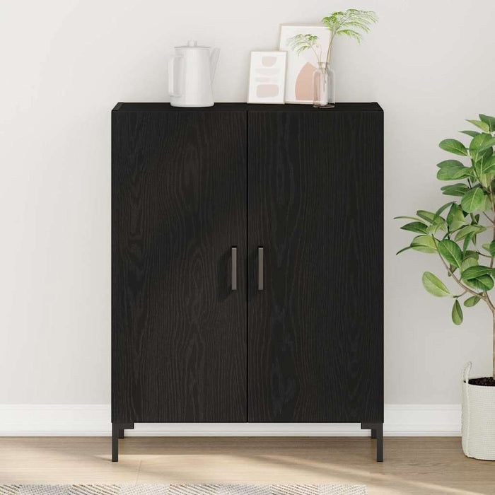 Vitrină Stejar Negru 69.5 x 34 x 90 cm Lemn compozit - WALTI WALTI