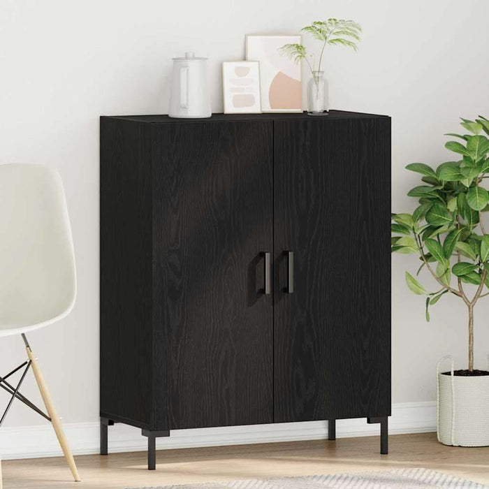 Vitrină Stejar Negru 69.5 x 34 x 90 cm Lemn compozit - WALTI WALTI