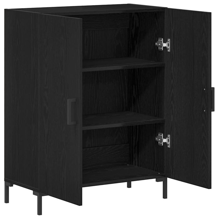 Vitrină Stejar Negru 69.5 x 34 x 90 cm Lemn compozit - WALTI WALTI