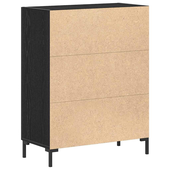 Vitrină Stejar Negru 69.5 x 34 x 90 cm Lemn compozit - WALTI WALTI