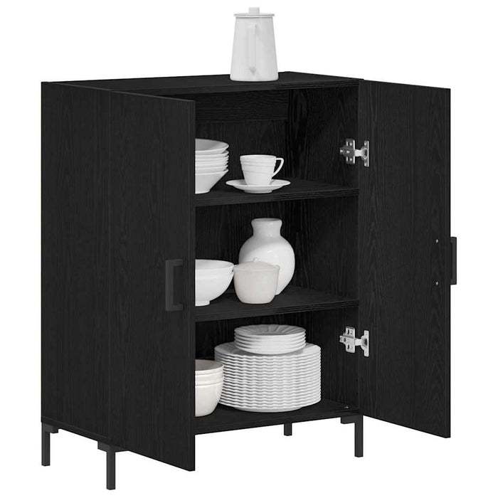 Vitrină Stejar Negru 69.5 x 34 x 90 cm Lemn compozit - WALTI WALTI