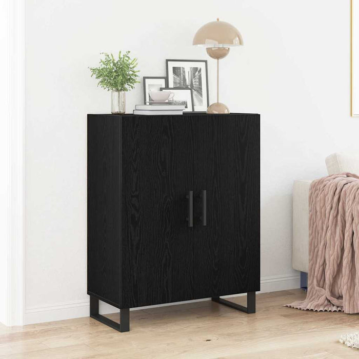 Bufet Stejar Negru 69,5 x 34 x 90 cm Lemn compozit - WALTI WALTI