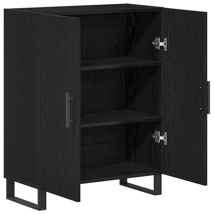 Bufet Stejar Negru 69,5 x 34 x 90 cm Lemn compozit - WALTI WALTI