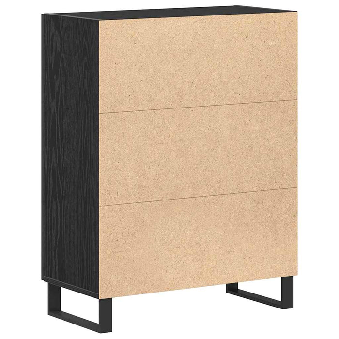 Bufet Stejar Negru 69,5 x 34 x 90 cm Lemn compozit - WALTI WALTI