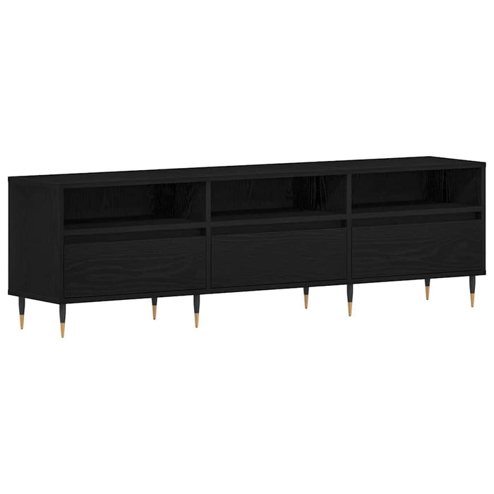 Cabinet TV Stejar Negru 150 x 30 x 44,5 cm Lemn compozit - WALTI WALTI