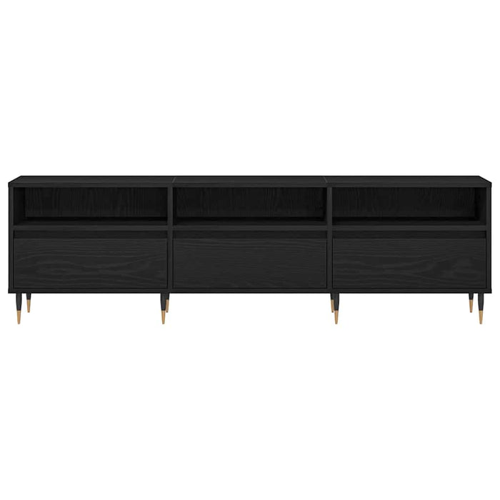 Cabinet TV Stejar Negru 150 x 30 x 44,5 cm Lemn compozit - WALTI WALTI
