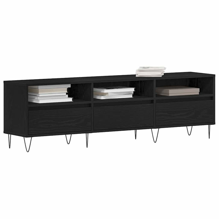 Cabinet TV Stejar Negru 150 x 30 x 44,5 cm Lemn compozit - WALTI WALTI