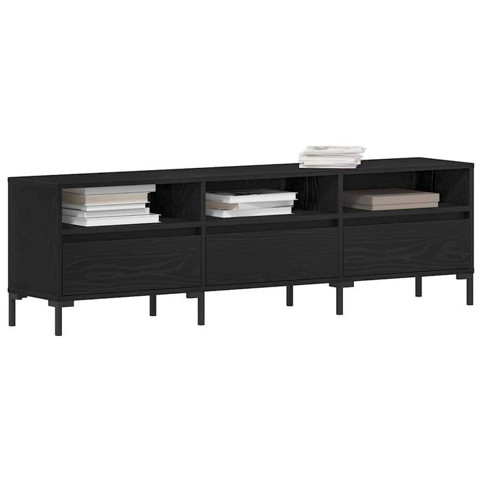 Cabinet TV Stejar Negru 150 x 30 x 44,5 cm Lemn compozit - WALTI WALTI
