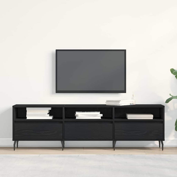 Cabinet TV Stejar Negru 150 x 30 x 44,5 cm Lemn compozit - WALTI WALTI