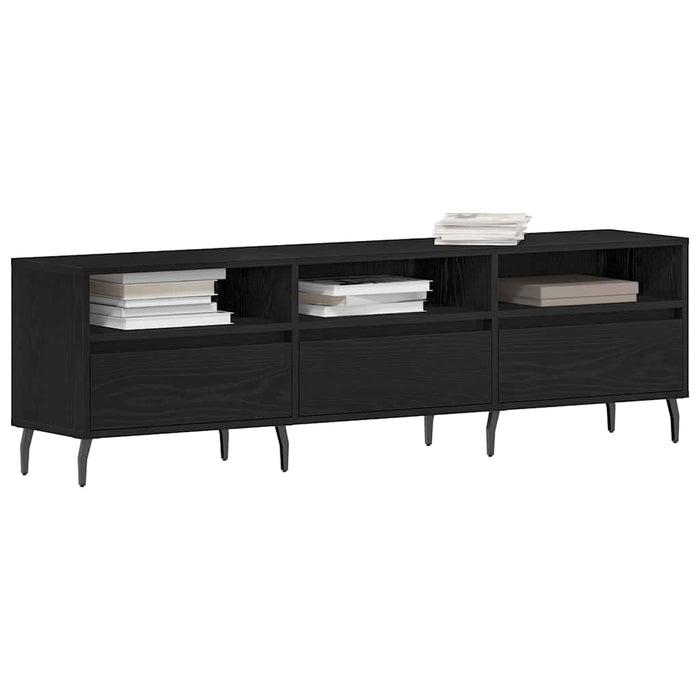 Cabinet TV Stejar Negru 150 x 30 x 44,5 cm Lemn compozit - WALTI WALTI