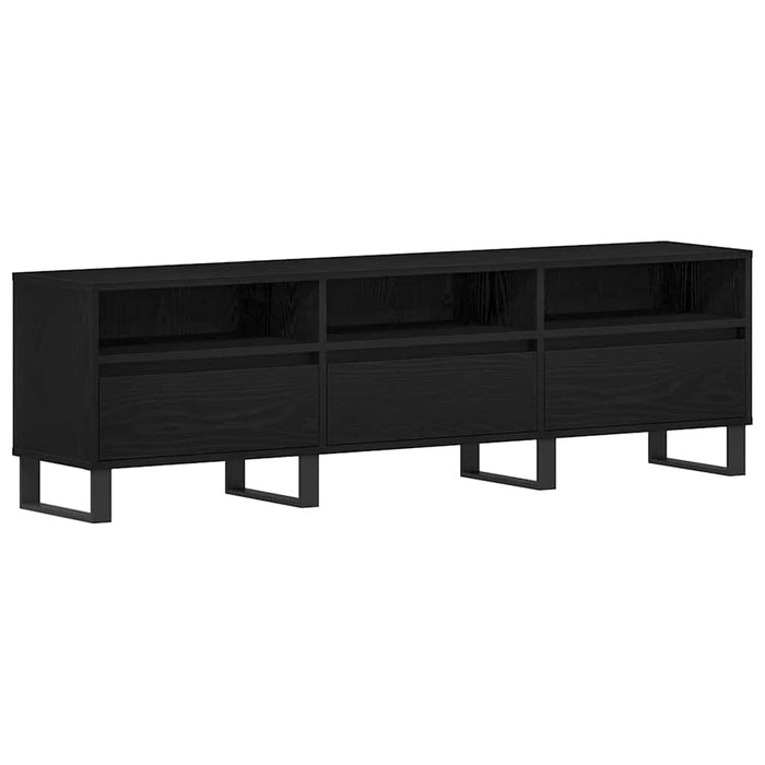 Cabinet TV Stejar Negru 150 x 30 x 44,5 cm Lemn compozit - WALTI WALTI