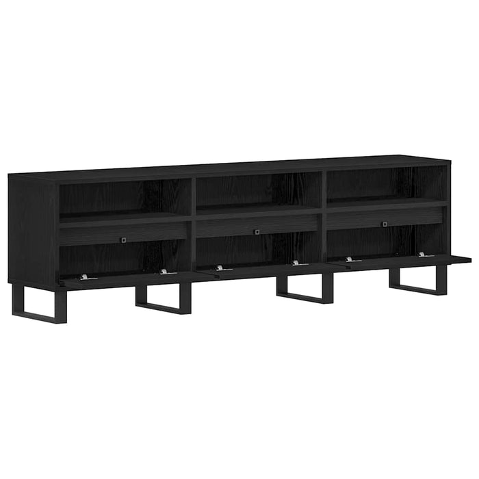 Cabinet TV Stejar Negru 150 x 30 x 44,5 cm Lemn compozit - WALTI WALTI