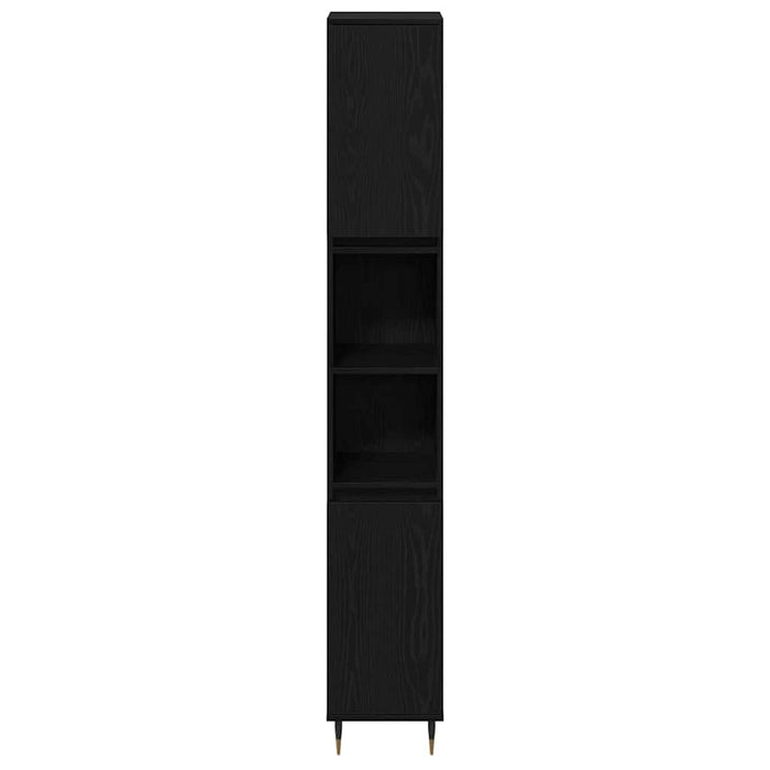 Dulap de Baie Stejar Negru 30 x 30 x 190 cm Lemn compozit - WALTI WALTI