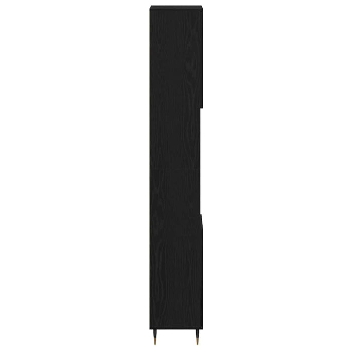 Dulap de Baie Stejar Negru 30 x 30 x 190 cm Lemn compozit - WALTI WALTI