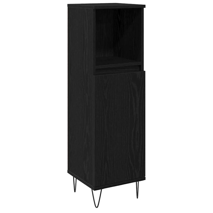 Dulap de Baie Stejar Negru 30 x 30 x 100 cm Lemn compozit - WALTI WALTI