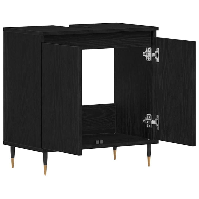 Dulap pentru Chiuveta de Baie Stejar Negru 58 x 33 x 60 cm - WALTI WALTI