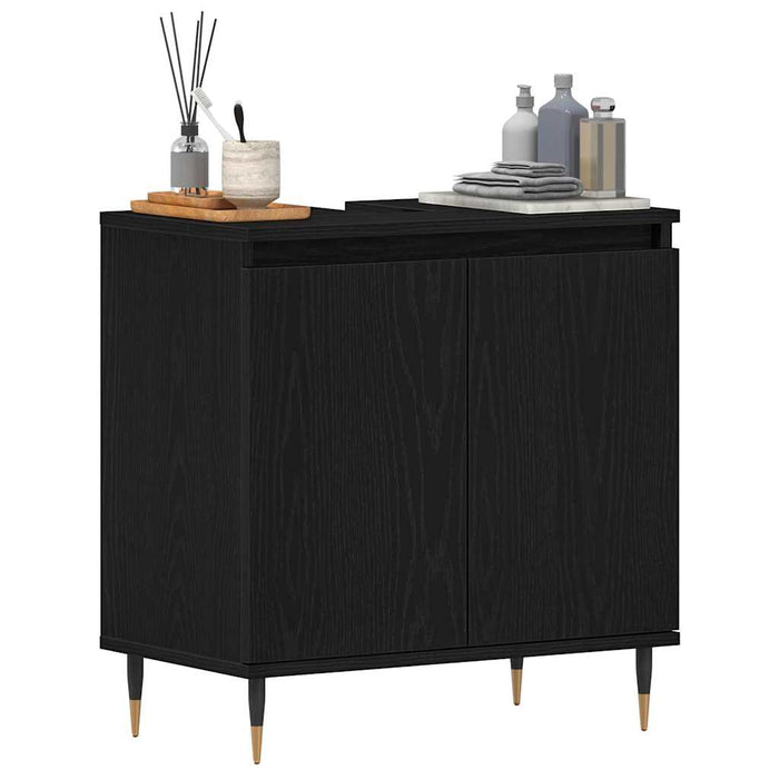 Dulap pentru Chiuveta de Baie Stejar Negru 58 x 33 x 60 cm - WALTI WALTI