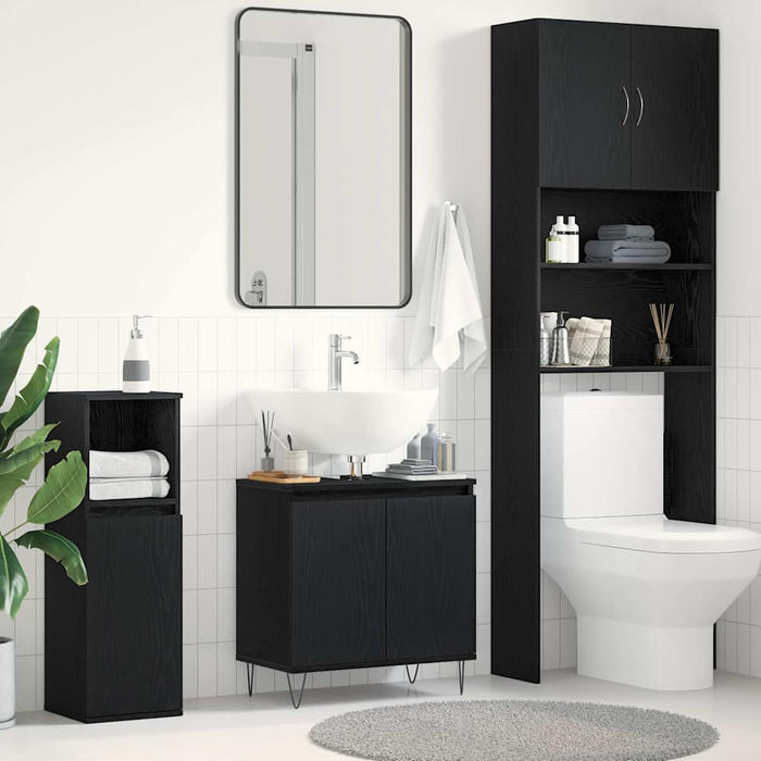 Dulap pentru Chiuveta de Baie Stejar Negru 58 x 33 x 60 cm - WALTI WALTI